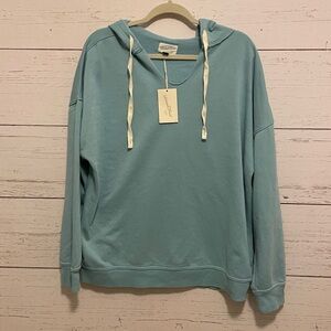 Universal Thread Aqua Blue Beach-Style Hoodie Sweatshirt, size XL, NWT